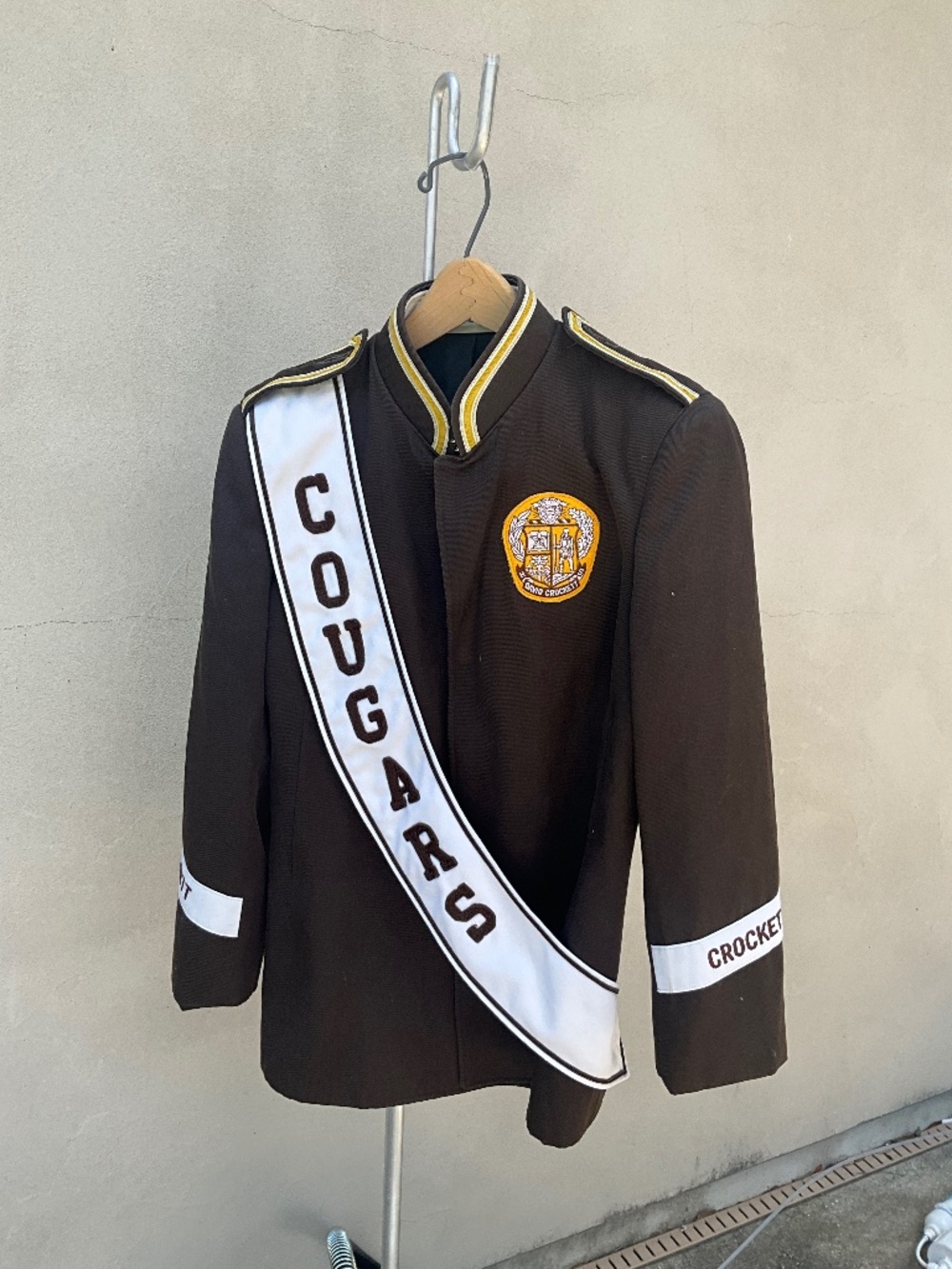 Vintage Crocket High School Marching Band Uniform Jacket